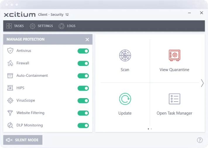 The interface showcases several key features that enhance the effectiveness of malware protection.